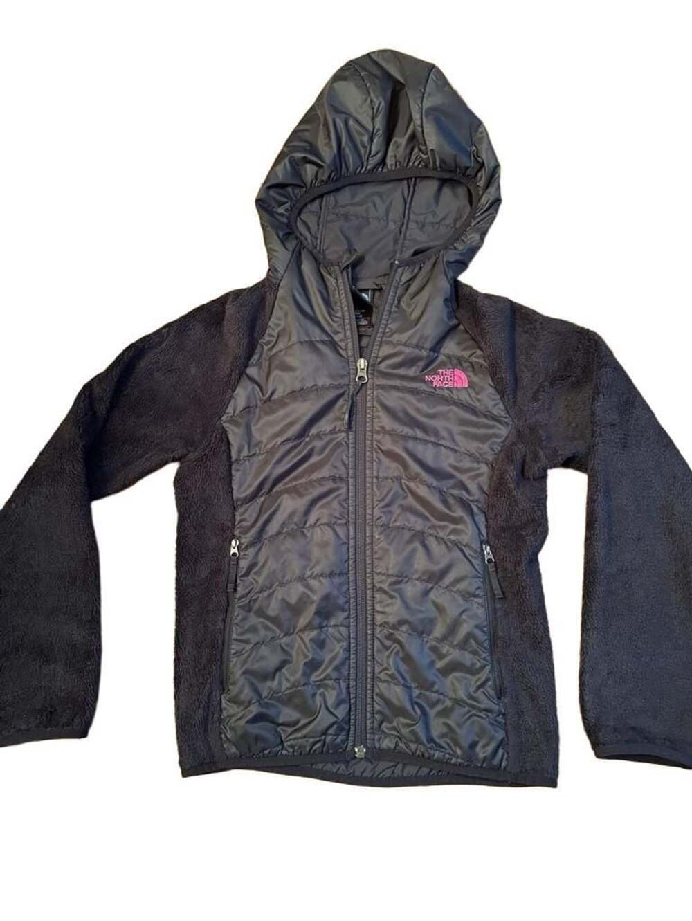 The North Face Fleece Hybrid Jacket Black Size L 10/12 h1509